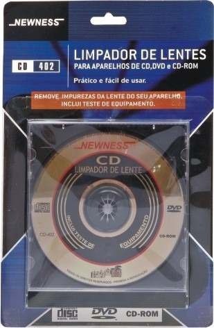Limpador De Lentes Para Aparelhos Cd/dvd E Cd-rom