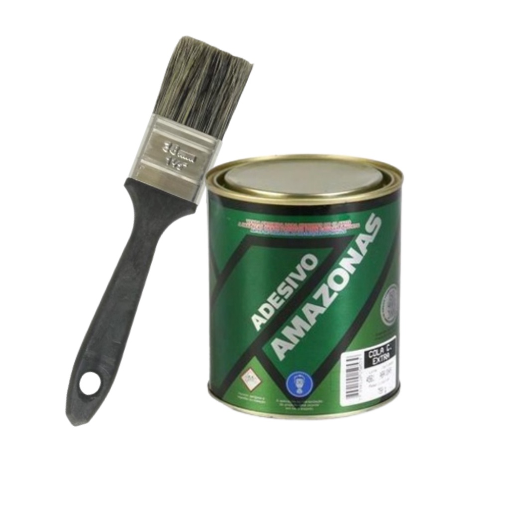 Kit - Cola Contato Para Sapateiro Amazonas + Pincel de 3/4 19mm da ...