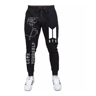 Calça Moletom Skinner Banda Coreana Kpop BTS Love Your Self Unissex