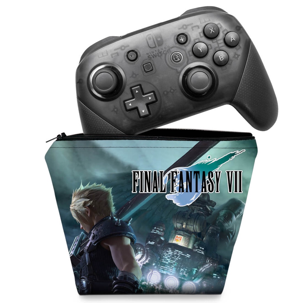 Capa Nintendo Switch Pro Controle Case - Final Fantasy Vii: Remake