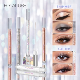 FOCALLURE Waterproof Liquid Eyeshadow Starlight Quick Dry Long Lasting Eye Highlighter Evening Party Makeup em Oferta na Shopee
