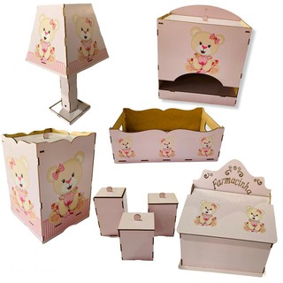 Kit Higiene Bebê 8 Pç Mdf Mult Uso Pronta Entrega em Oferta na Shopee