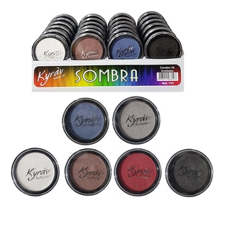 Sombras unitária Kyrav Sombra unitária colorida e bem pigmentadas Maquiagem