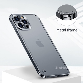 Capa De Proteção De Lente De Metal De Luxo Para IPhone 14 11 12 13 Pro Max 14Plus Celular De Alumínio 11 Traseira Translúcida Fosca