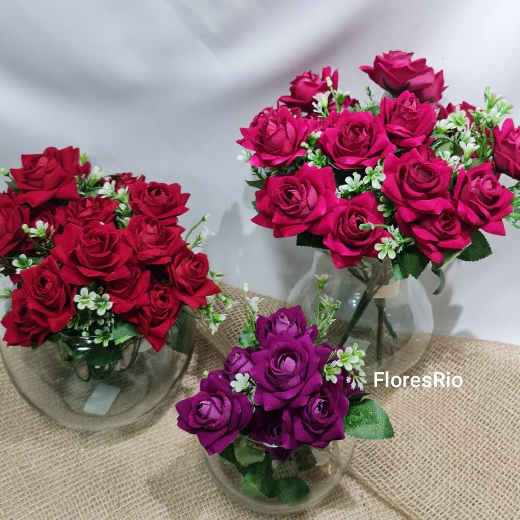 buquê de veludo rosa flor pequeno artificial P/ Decoração Casamento,  Arranjos, Decorar Festas e casa | Shopee Brasil