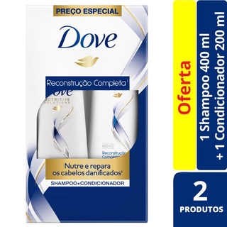 Kit Dove Reconstrução Completa - Shampoo 400mL + Condicionador 200mL