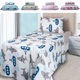 Jogo de Cama Solteiro Lençol Infantil 3 Peças Estampado BF Colchões