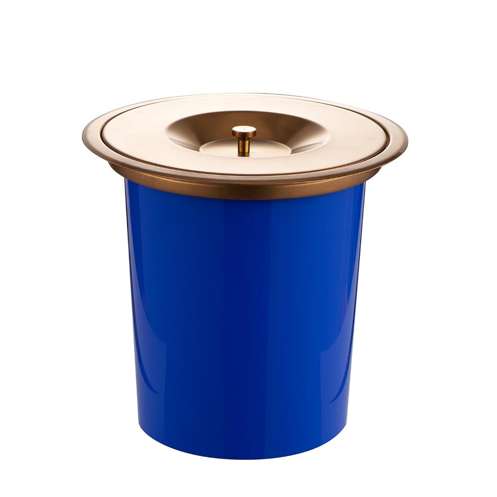Lixeira de Embutir Para Bancada 5 Litros Aço Inox 201 Pingoo - Dourado Rose - Home & Living