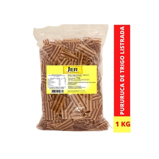 Pururuca de Trigo Listrada 1kg + Sal de Bacon ( Pellet de Trigo Listrada)