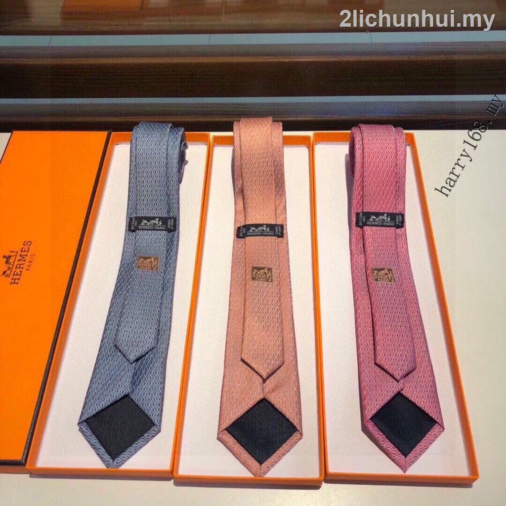 Hermes Gravata De Seda De Luxo M593 GHL8