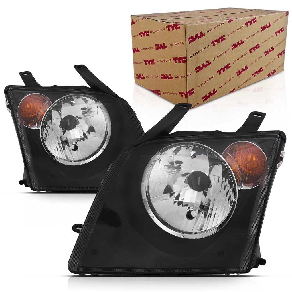 Farol Ecosport 2003 2004 2005 2006 2007 Foco Simples Mascara Negra Pisca Ambar