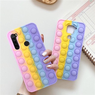 Capa De Silicone Flexível Laço-Íris Fofa Para Xiaomi Redmi Note 8 7 9 10 Pro 10s 9s 9t K40 K20 Pro 10x 4g Poco M3 F3