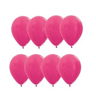 50 Unid Balão Pink - Rosa Fucsia 7 Pol - Bexiga Decoração Arco Festa.