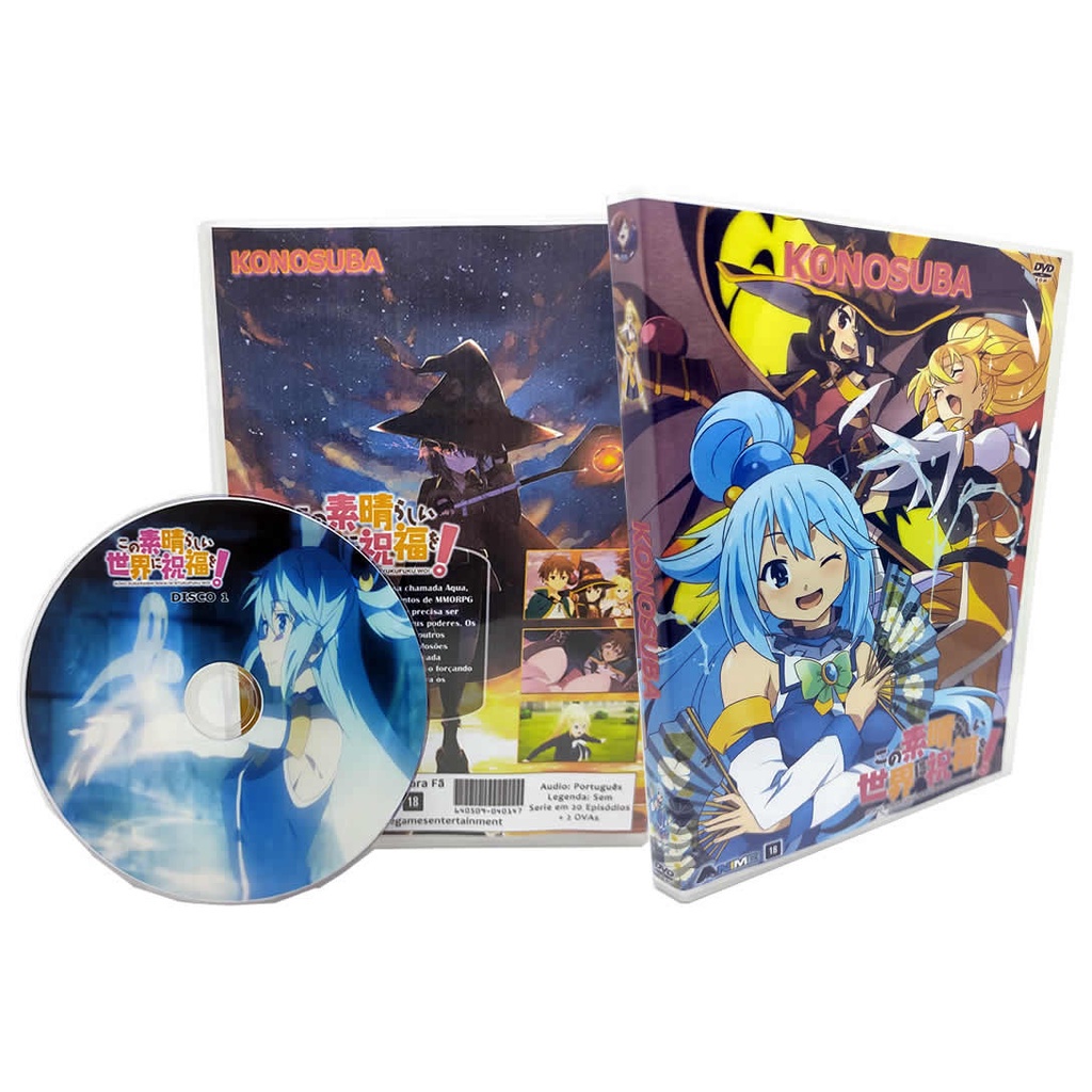 Dvd Konosuba Kono Subarashii Dublado + Filme Leg - Escorrega o Preço