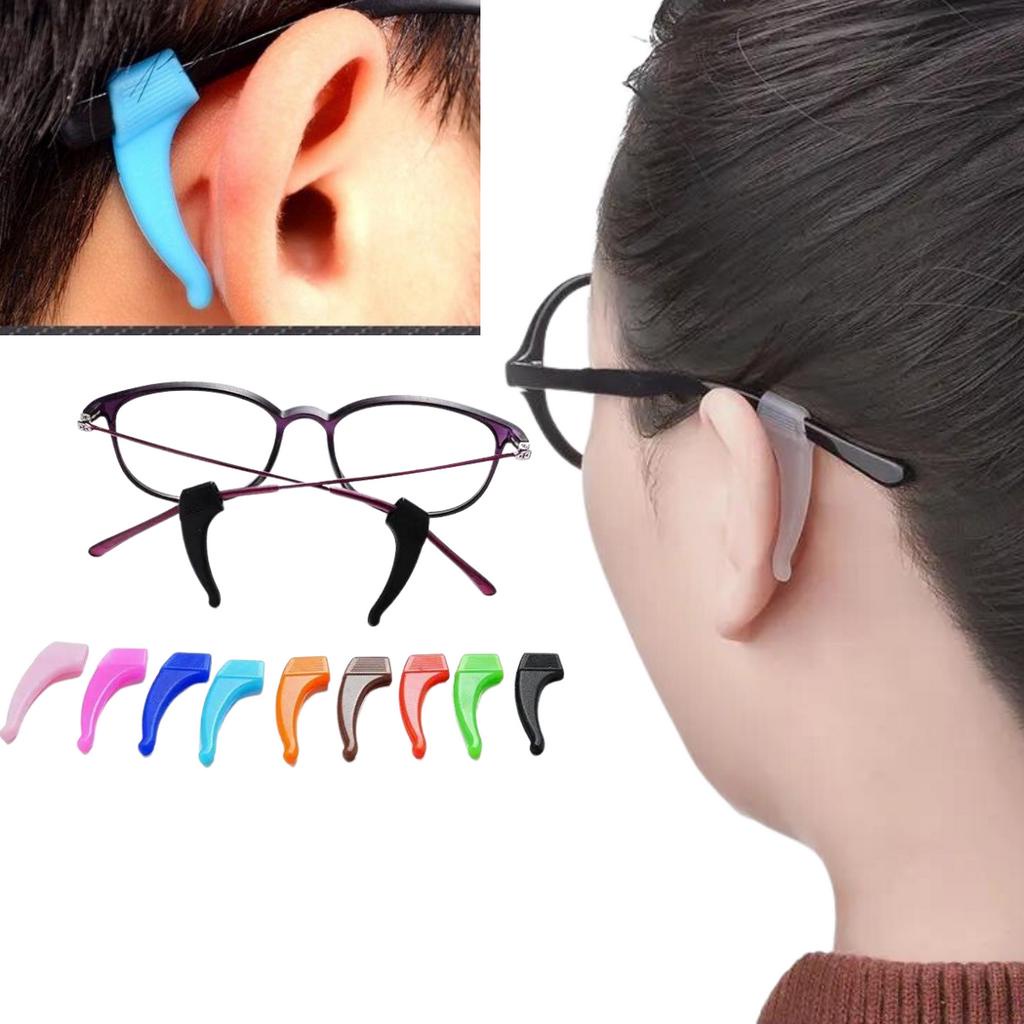 Prendedor fixador de óculos de silicone suporte segurador de óculos gancho de orelha antideslizante em Oferta na Shopee