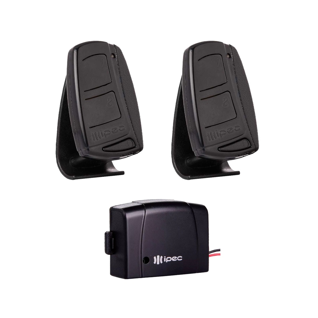 Kit 2 Controles Ipec Top + 1 Tx Car Mini Ipec 433,92 Mhz PPA RCG SEG Garen Unisystem Acton