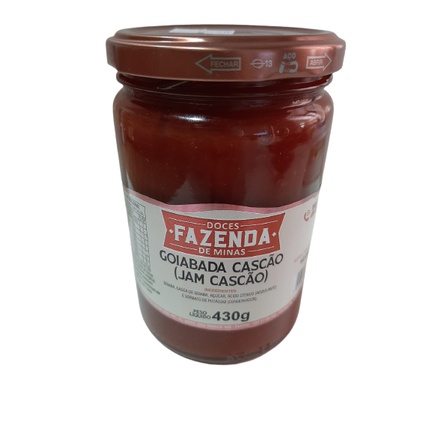 Goiabada Cascão Jam Cascão Fazenda de Minas 430 gramas