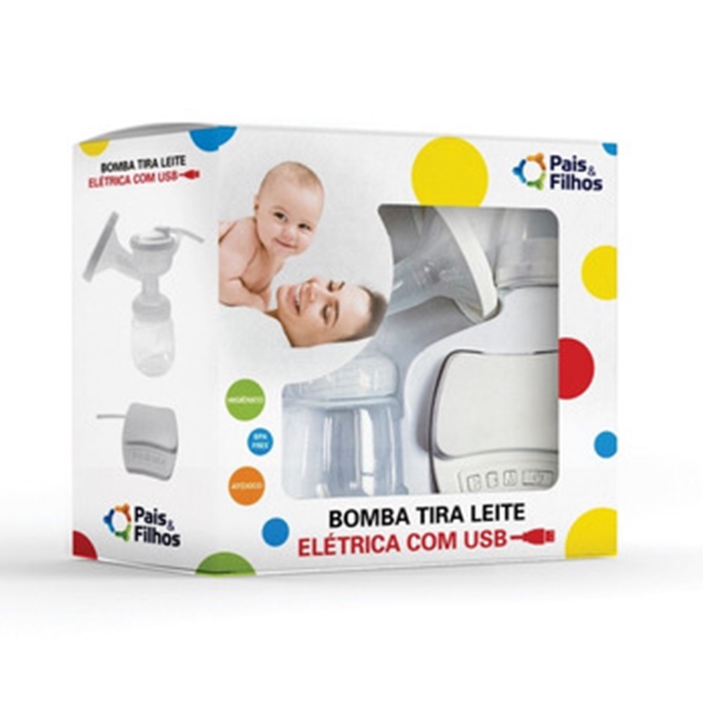 Bombinha Tira Leite Elétrica Com USB Confortável Fácil Uso