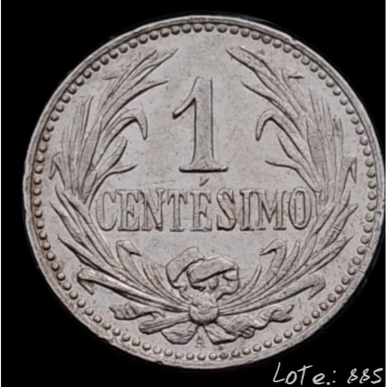 Moeda antiga Uruguai 1 centésimo 1936. L.: 0033