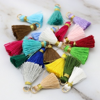 20pcs/Pacote 2,5cm Borla De Várias Cores , Embalado Com Rosca De Ouro , Usado Para Embelezamento De Roupas , Decoração De Bolsas