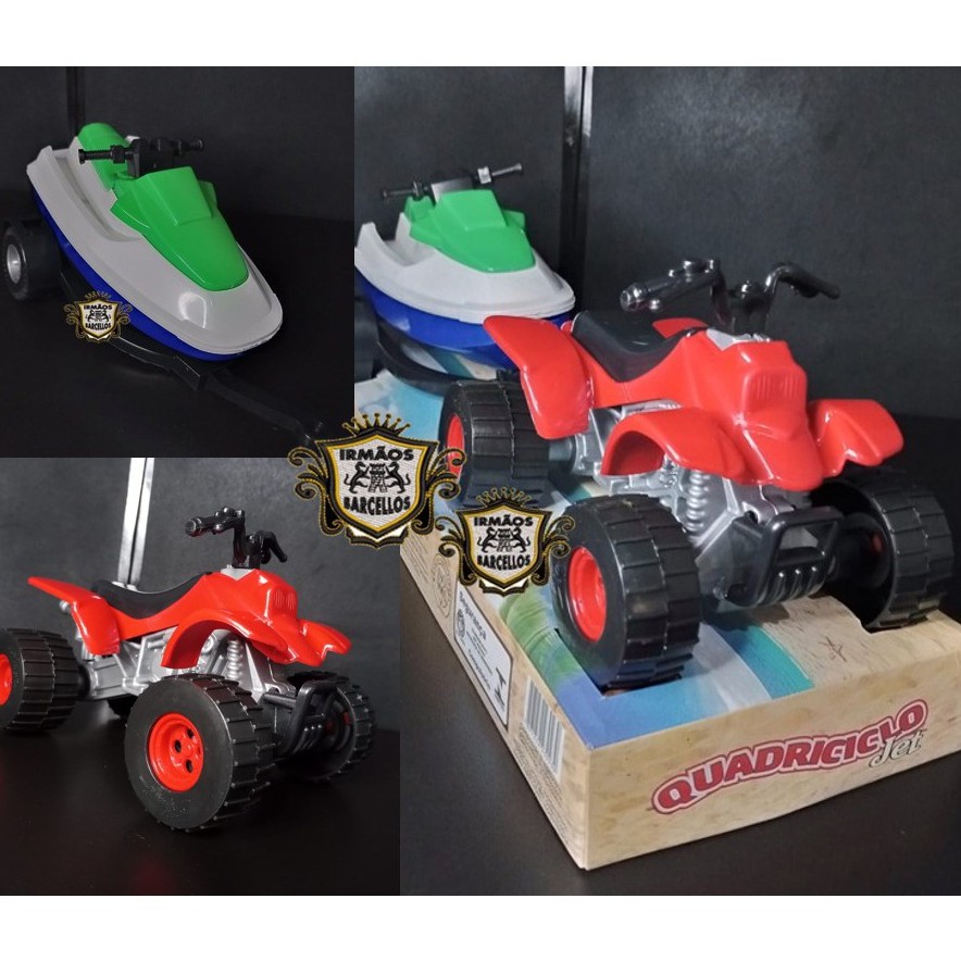 Quadriciclo Com Jet Ski 36cm Plástico - Brinquedo Moto Quadriciclo com Jet Ski Plastico - Silmar Brinquedos