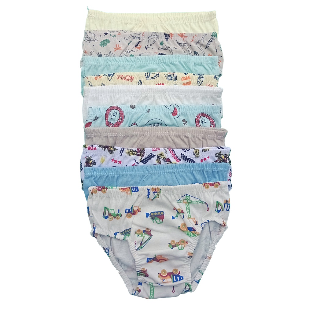 Kit CUECAS 10 PEÇAS Juvenil Infantil SLIP Meninos 100% Algodão 0 A 12 Anos em Oferta na Shopee