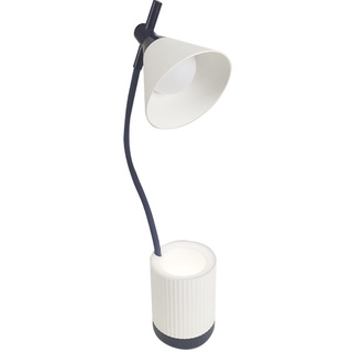 Luminaria de Mesa Touch Flexivel Abajur Led Porta Objetos Iluminado Articulada Organizador 3 Cores Suporte Lapis Canetas Material Home Office Escritorio Moderna