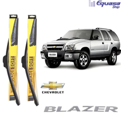Kit Par 2 Palheta Limpador de Parabrisa Dianteiro Chevrolet Gm Blazer 96 97 98 99 00 01 02 03 04 05 06 07 08 09 10 11 12