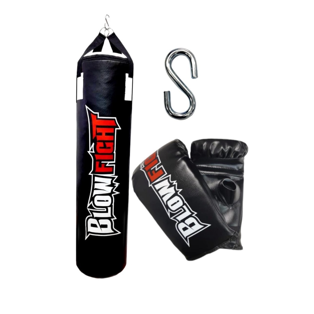 Saco De Boxe Muay Thai Pancada 70 Cm Profissional + Luva Bate Saco Preta Shopee Brasil