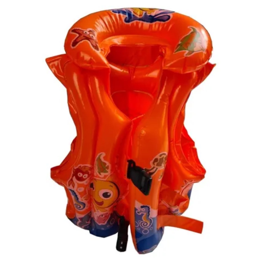 Colete Inflável Boia Piscina Praia Peixes 40cm x 45cm
