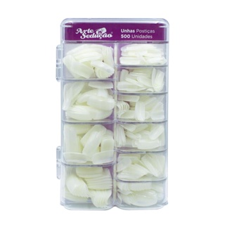Unhas Postiças com 500 unidades, Arte Sedução em Oferta na Shopee