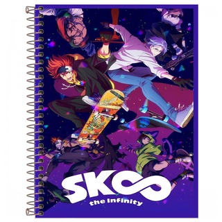 Caderno SK8 The Infinity 10 Matérias 160 Folhas Capa Dura Personalizado