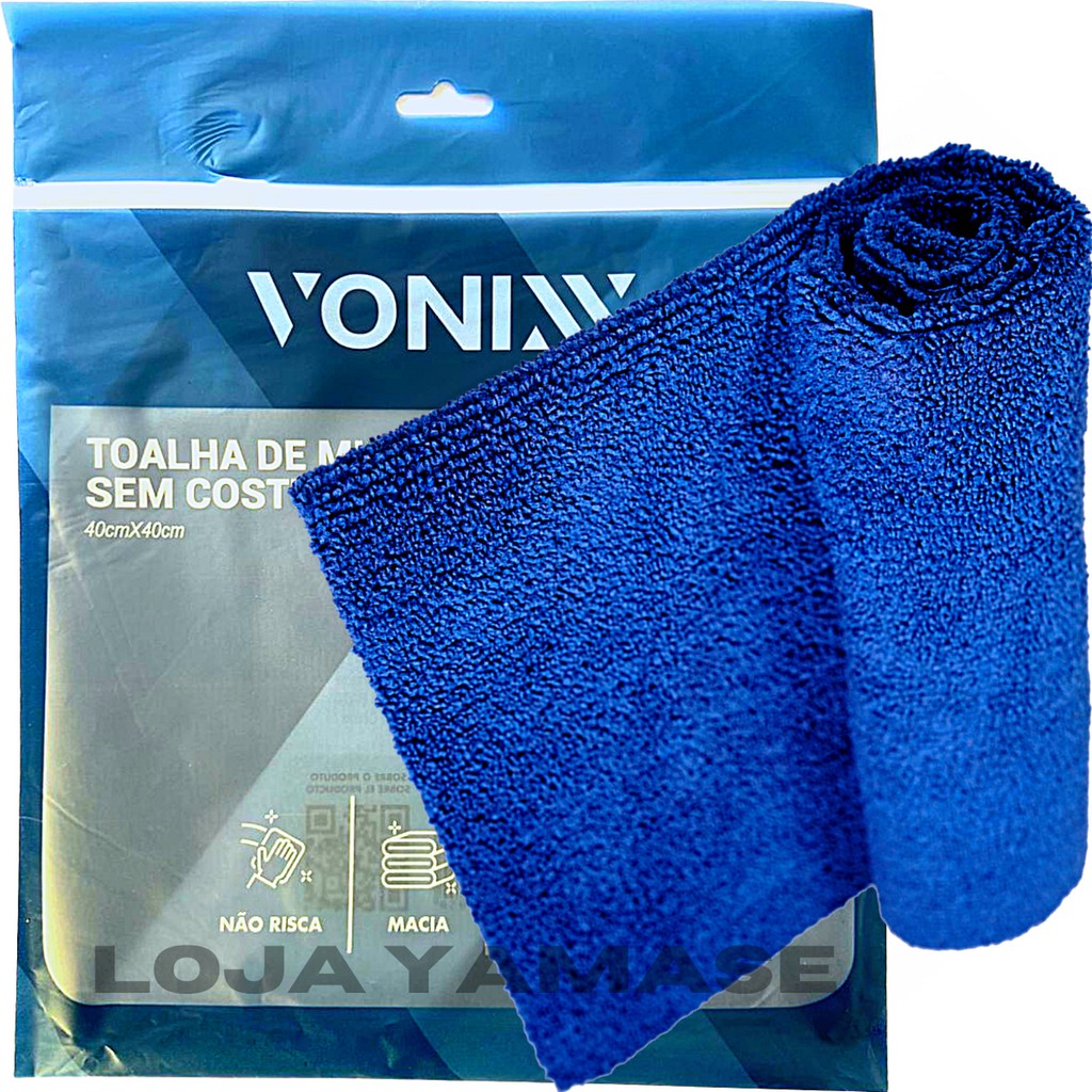 Toalha Microfibra Pano 40x40 Limpeza Automotiva Vonixx em Oferta na Shopee