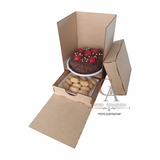 Caixa Explosão Cenário 30cm X 20cm X 17cm Em Mdf Crú