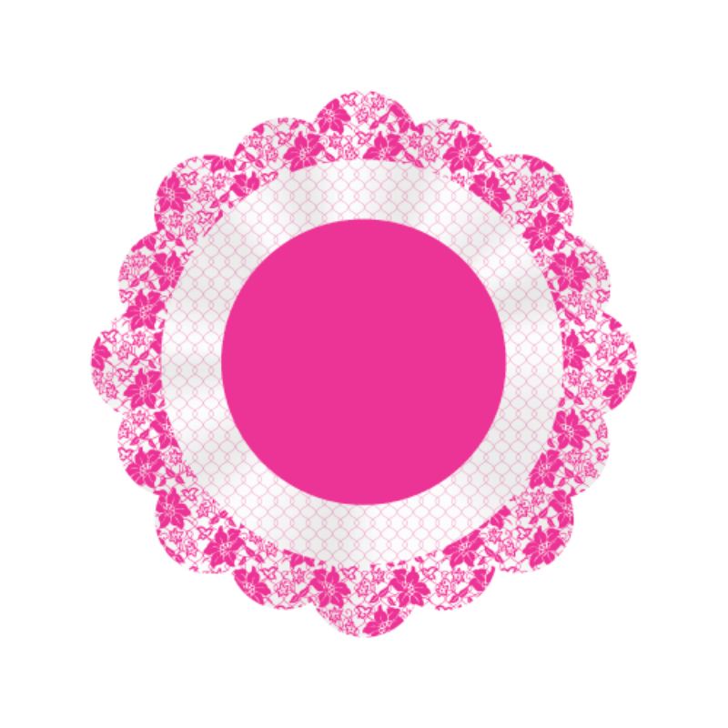 Poli redondo 48x48cm decorado 50 folhas. em Oferta na Shopee