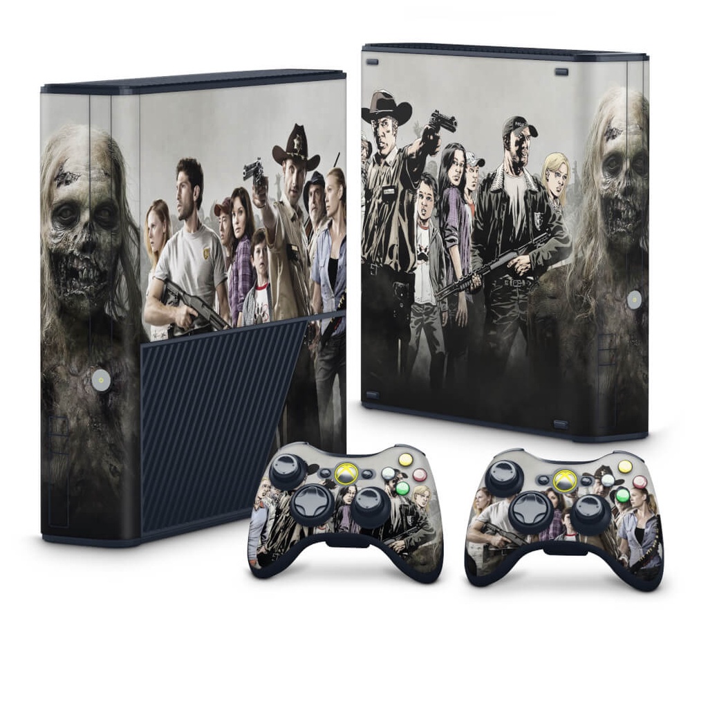 Skin Adesivo Xbox 360 Super Slim - The Walking Dead #A
