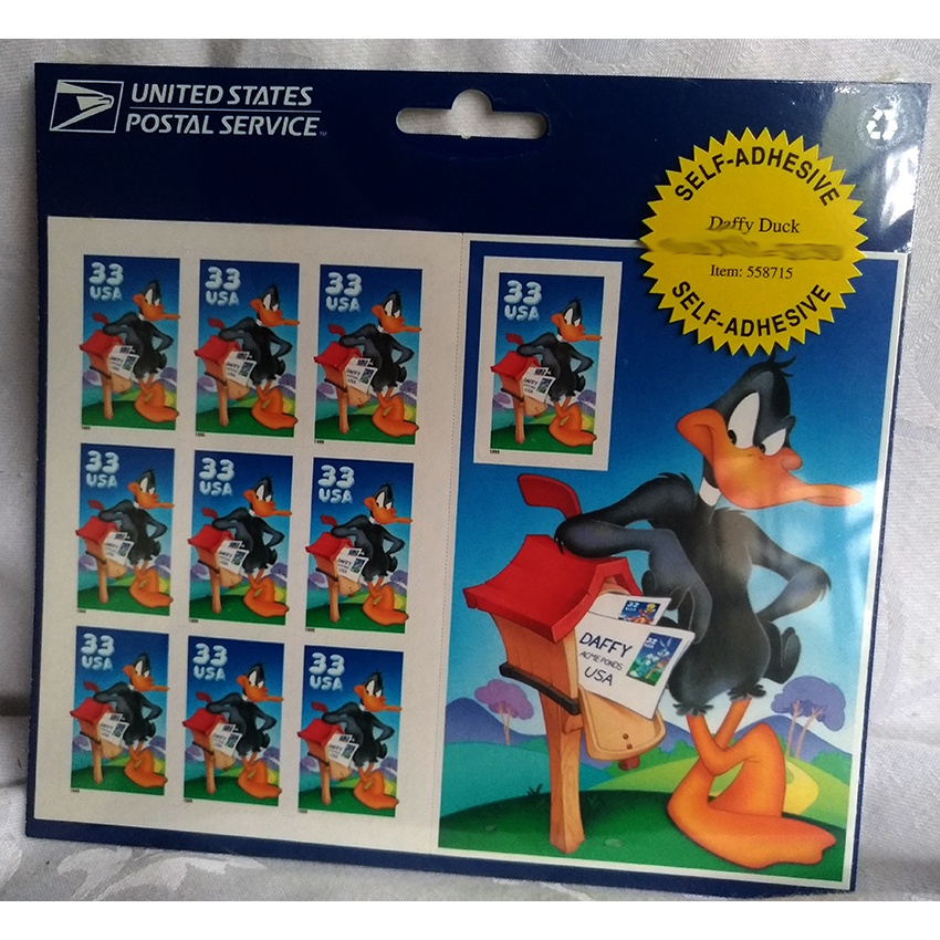Selos Correios Americanos Warner Bros Daffy Duck Patolino