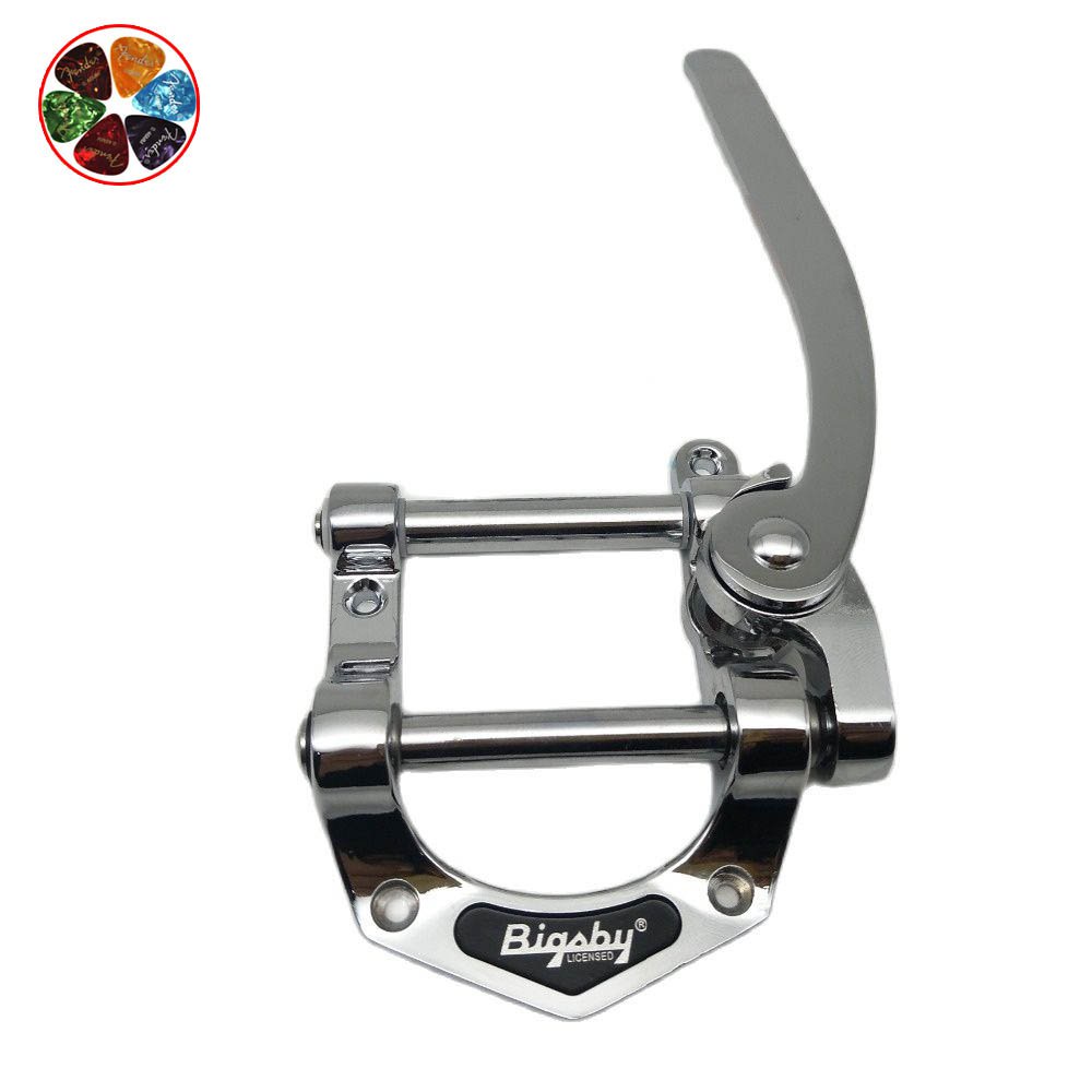 Bigsby B500 Guitarra Elétrica De Prata Vibratória Tremolo Ponte Vibrando / Guitarra Elétrica / Peça De Cauda Feita Na Coreia