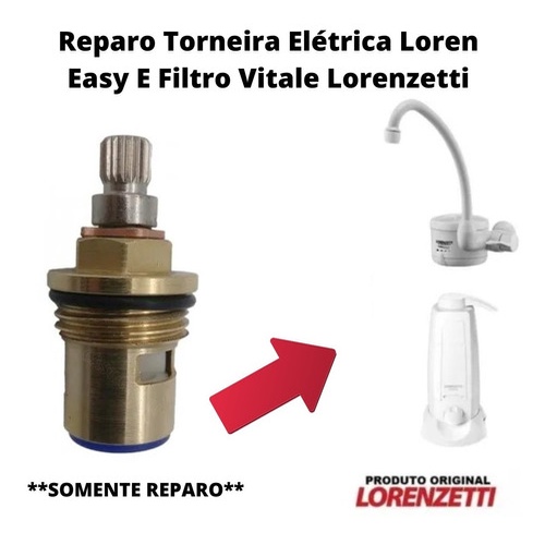 Reparo Torneira Loren Easy e Filtro Vitale Lorenzetti ORIGINAL LORENZETTI