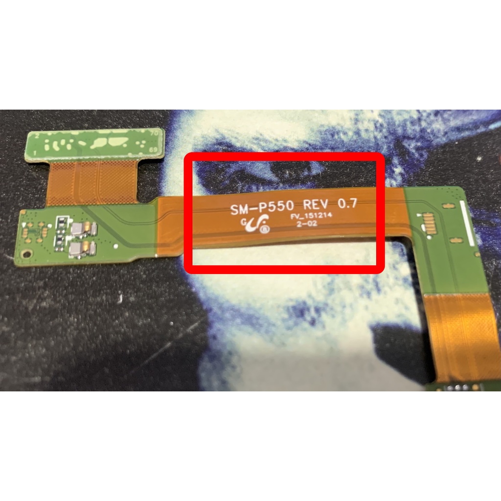 ATENÇÃO  ESTA PEÇA TEM VERÕES (VERSÃO REV0.7) Cabo Flex Conector de Carga Tab A SM-P550 P550 P555 Dock Usb Fone de Ouvido P2 Tablet Samsung Galaxy Wifi AJDTECH