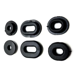 Kit 6 Coxins Borrachas Tampa Lateral Cbx 200 Strada