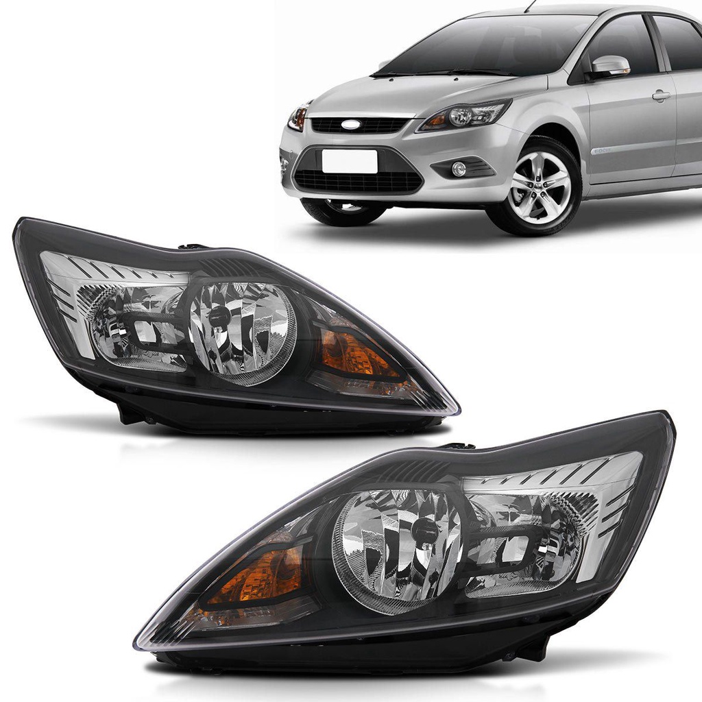 Par Farol Focus 2009 2010 2011 2012 2013 Foco Duplo Mascara Negra em Oferta na Shopee