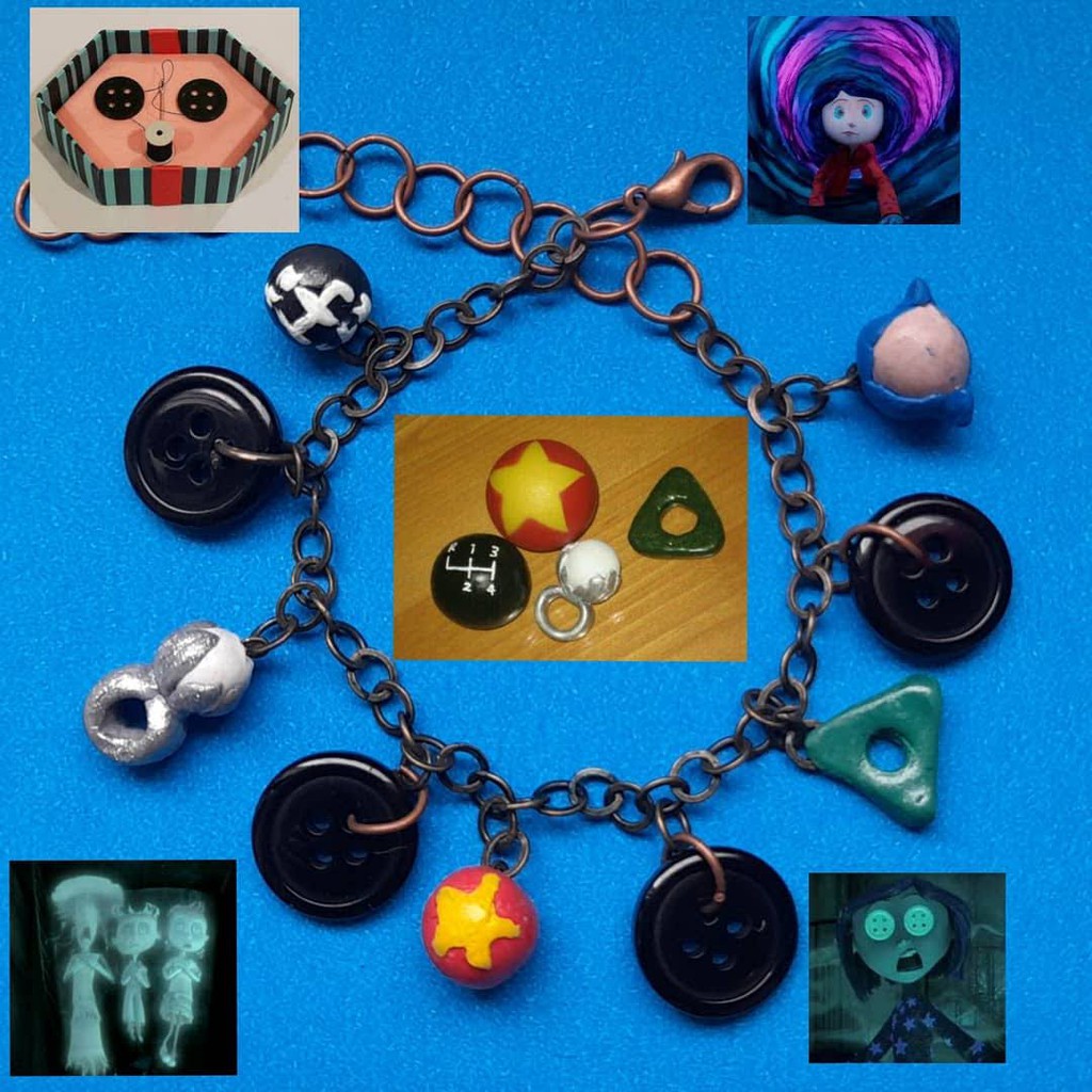 Pulseirinha com tema do filme Coraline. PROMOÇÃO