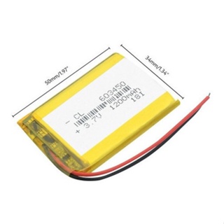 1 Unidade 603450 3,7v C/ 2 Fios 1200mah 6mm X 34mm X 50mm em Oferta na Shopee