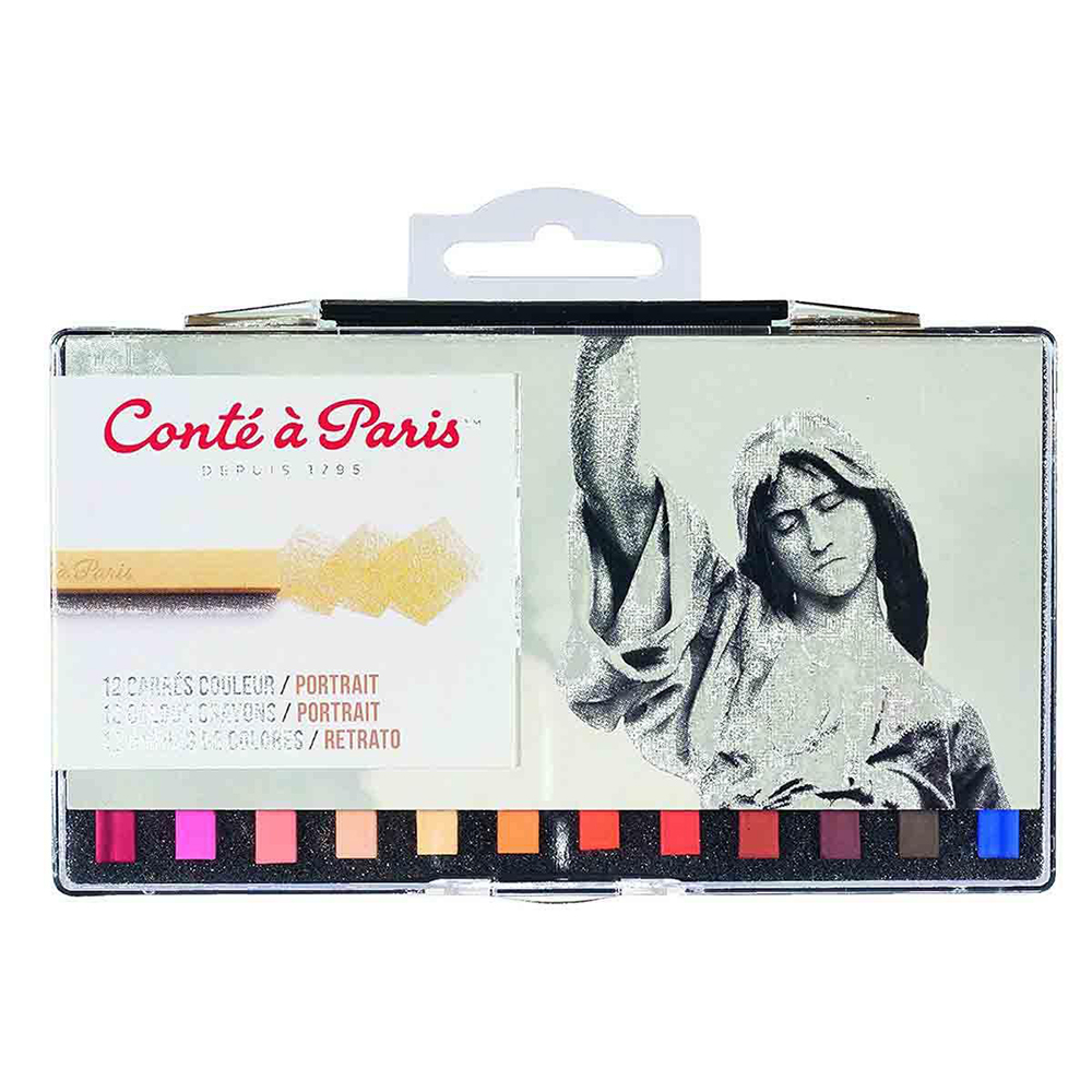 Giz Pastel Seco Conté a Paris Carre Retrato 12 Cores 50129