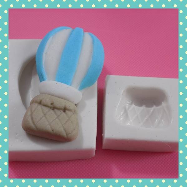 Molde de Silicone para Biscuit Artesanato e Confeitaria Balão Lucas 025