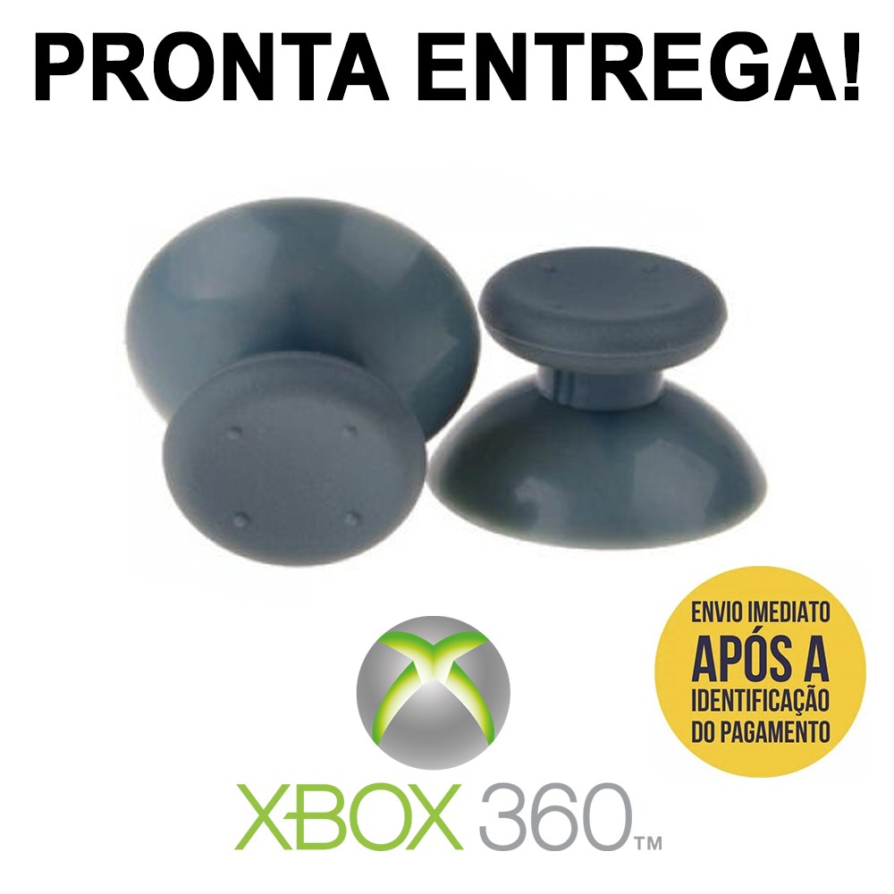Par Capas Cinza Kit Xbox 360 Analógicos Botão Controle Direcional! em Oferta na Shopee