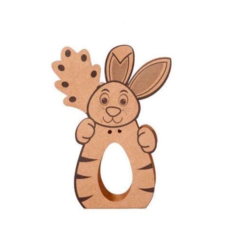 Porta Ovo de Páscoa Coelhinho Kraft 10 un. Decora Doces Rizzo Confeitaria em Oferta na Shopee