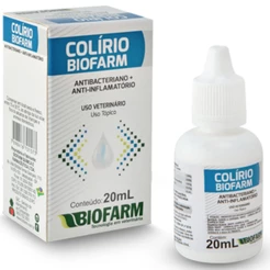 Colírio Antibacteriano e Anti-Inflamatório Biofarm 20mL