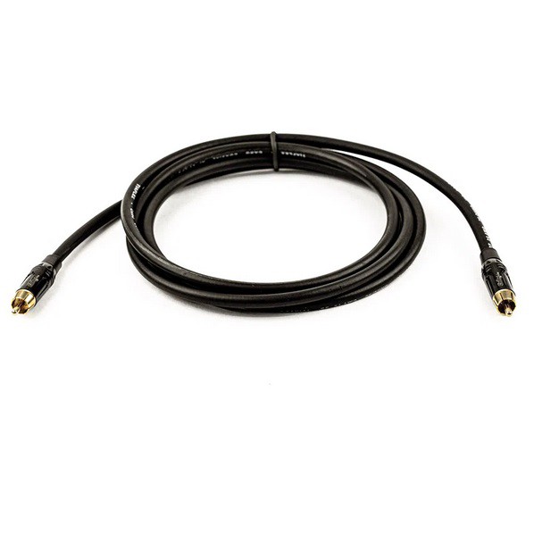 CABO ANTENA DIGITAL COAXIAL RG6 75ohm 1M PRONTO USO = PRETO